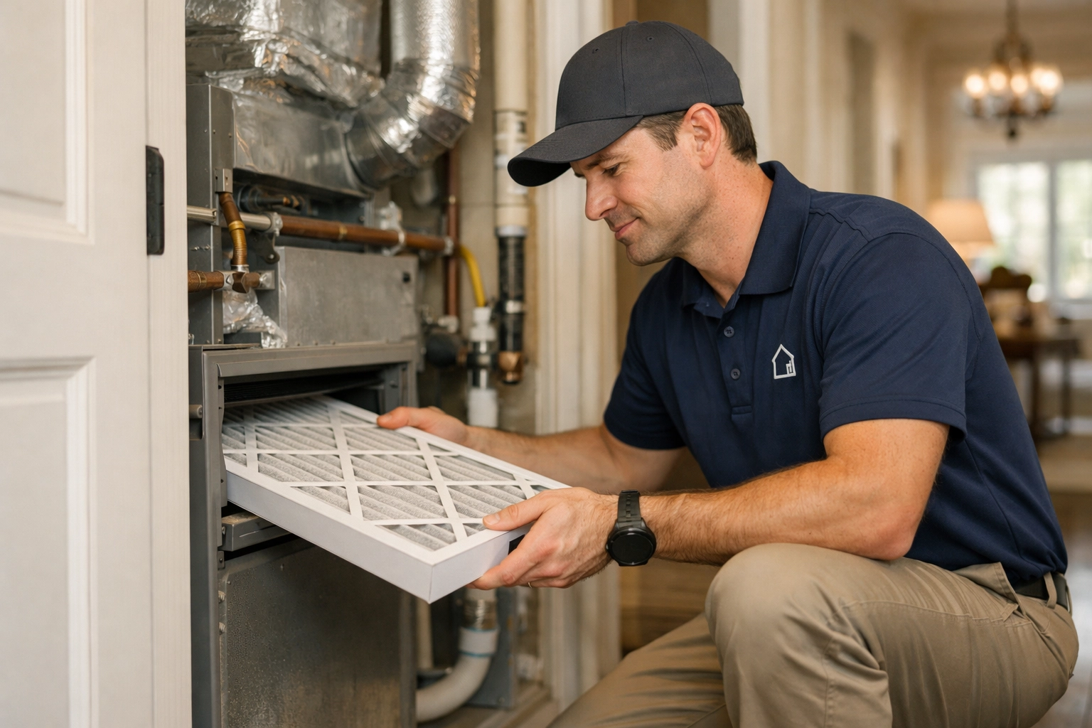 Example home maintenance report showing completed tasks with dated photos